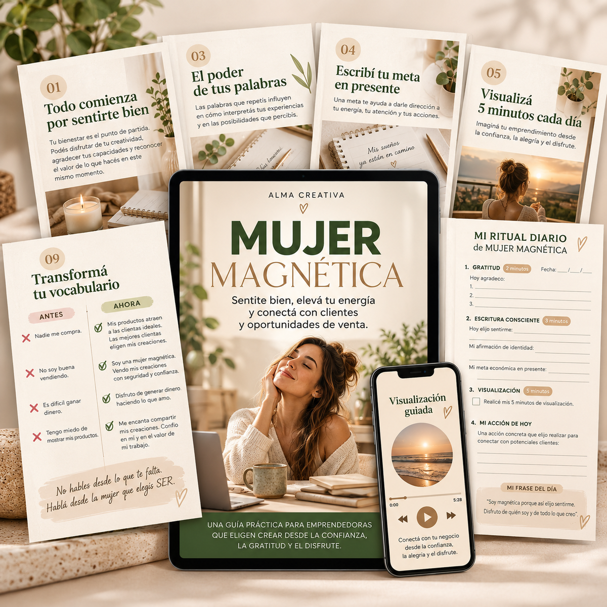 Mujer Magnética ✨ | Guía de Mentalidad para Emprendedoras